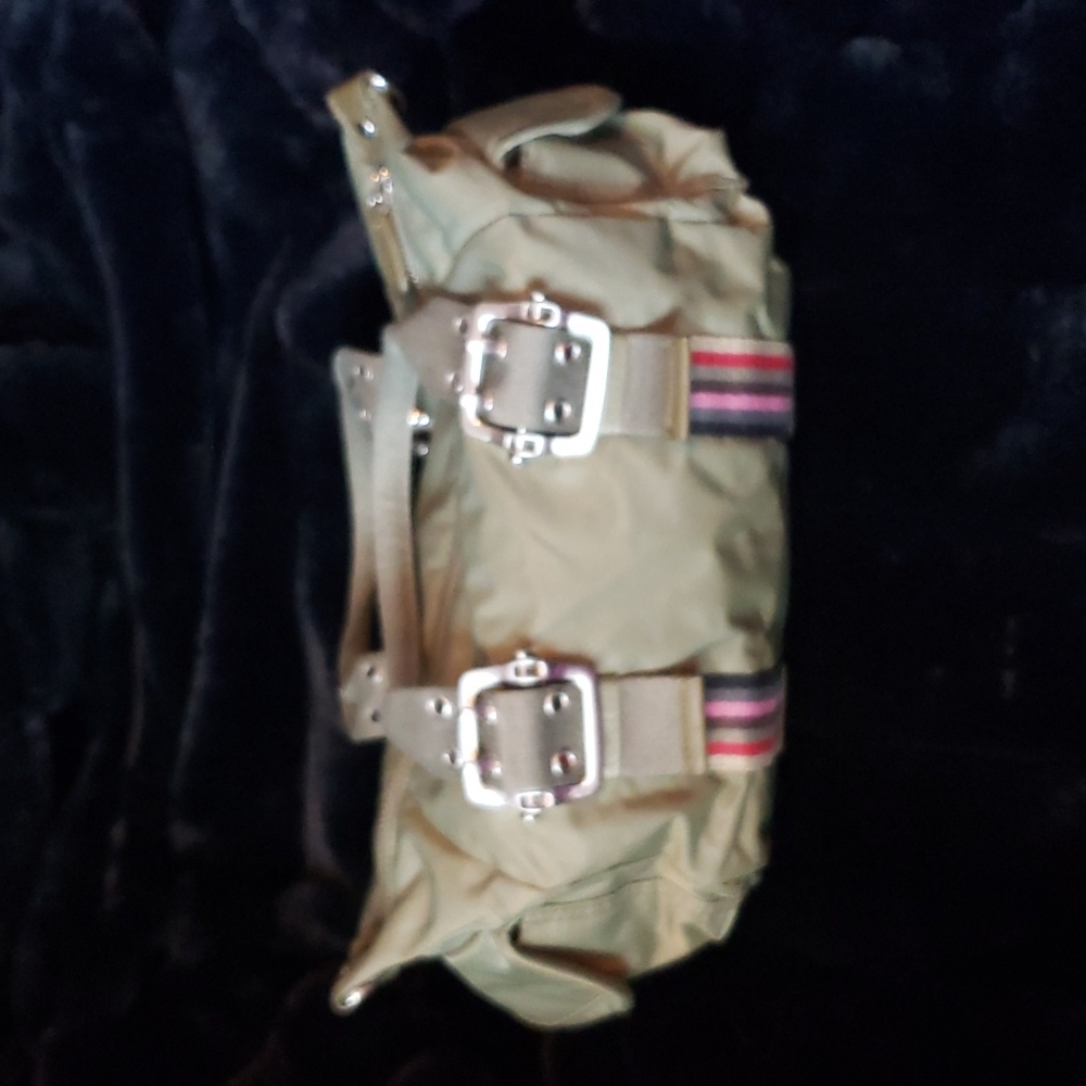 Guang Tong Army Green Nylon Purse Bag - Picture 2 of 9